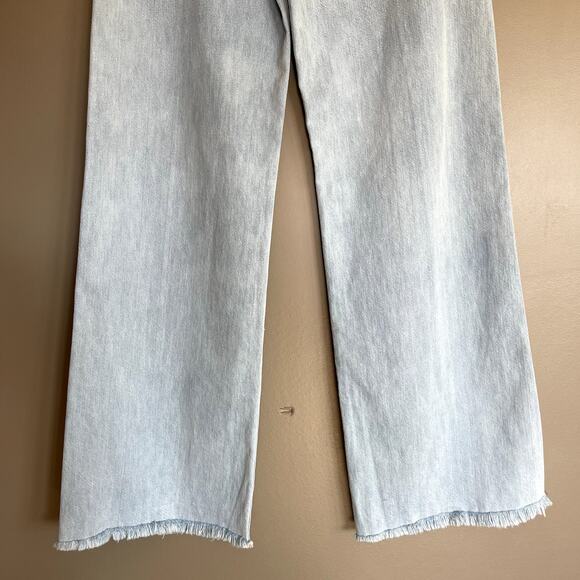 Veronica Beard Taylor Relaxed Wide Leg High Rise Jean in Aire Size 28 Light Blue - Picture 10 of 16